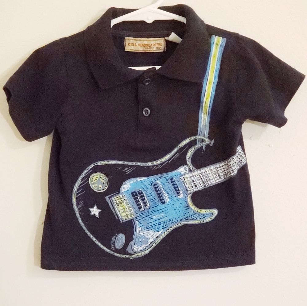 Kids Headquarters Navy Polo - 12 mo